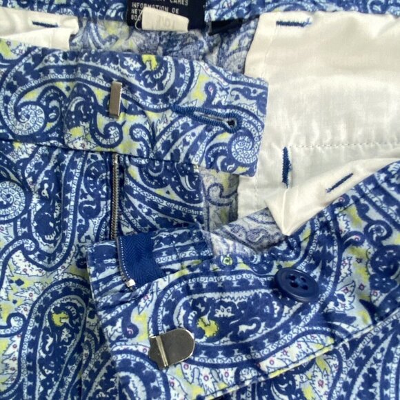 Vtg Tommy Hilfiger Pants Women's 31x30 Blue Paisley Boho Retro Y2K Lightweight - Picture 8 of 12